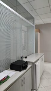insulfilm jateado listrado divisoria de vidro 3