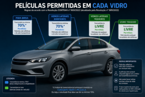 Película no para-brisa: o que a lei permite 4 pelicula para brisa permitida lei